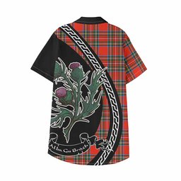ScotsTee Shop Stewart (Stuart) Family Crest Tartan Kid Hawaiian Shirt Alba Thistle Inspired