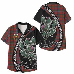 ScotsTee Shop Sinclair Family Crest Tartan Kid Hawaiian Shirt Alba Thistle Inspired