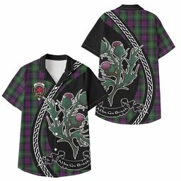 ScotsTee Shop Wilson Family Crest Tartan Kid Hawaiian Shirt Alba Thistle Inspired