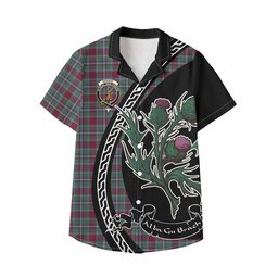 ScotsTee Shop Spence (Spens) Family Crest Tartan Kid Hawaiian Shirt Alba Thistle Inspired