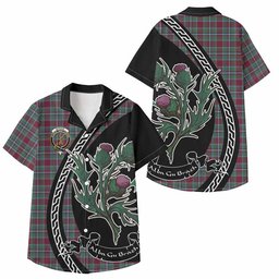 ScotsTee Shop Spence (Spens) Family Crest Tartan Kid Hawaiian Shirt Alba Thistle Inspired