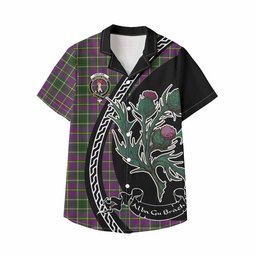 ScotsTee Shop Taylor (Tailyour) Family Crest Tartan Kid Hawaiian Shirt Alba Thistle Inspired