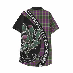 ScotsTee Shop Taylor (Tailyour) Family Crest Tartan Kid Hawaiian Shirt Alba Thistle Inspired