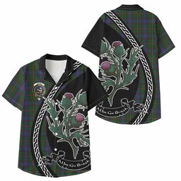 ScotsTee Shop Skene Family Crest Tartan Kid Hawaiian Shirt Alba Thistle Inspired