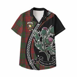 ScotsTee Shop Stewart (Stuart) of Appin Family Crest Tartan Kid Hawaiian Shirt Alba Thistle Inspired