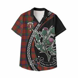 ScotsTee Shop Robertson Family Crest Tartan Kid Hawaiian Shirt Alba Thistle Inspired