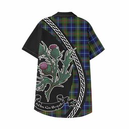 ScotsTee Shop Smith Family Crest Tartan Kid Hawaiian Shirt Alba Thistle Inspired