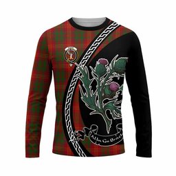 ScotsTee Shop Scottish Burns Family Crest Tartan Cotton T-shirt Alba Thistle Inspired