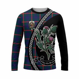 ScotsTee Shop Scottish Agnew Family Crest Tartan Cotton T-shirt Alba Thistle Inspired