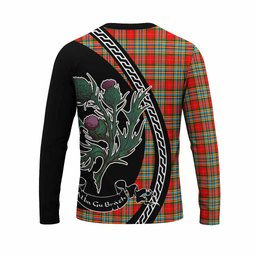 ScotsTee Shop Scottish Chattan Family Crest Tartan Cotton T-shirt Alba Thistle Inspired