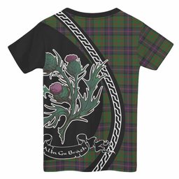 ScotsTee Shop Scottish Cochrane Family Crest Tartan Cotton T-shirt Alba Thistle Inspired