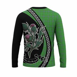 ScotsTee Shop Scottish Currie Family Crest Tartan Cotton T-shirt Alba Thistle Inspired