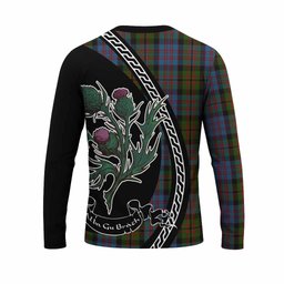 ScotsTee Shop Scottish Bowie Family Crest Tartan Cotton T-shirt Alba Thistle Inspired