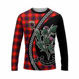 ScotsTee Shop Scottish Abernethy Family Crest Tartan Cotton T-shirt Alba Thistle Inspired
