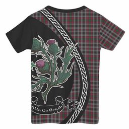 ScotsTee Shop Scottish Borthwick Family Crest Tartan Cotton T-shirt Alba Thistle Inspired