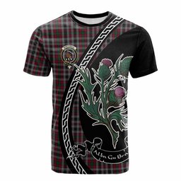 ScotsTee Shop Scottish Borthwick Family Crest Tartan Cotton T-shirt Alba Thistle Inspired
