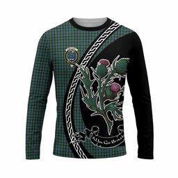 ScotsTee Shop Scottish Arbuthnot Family Crest Tartan Cotton T-shirt Alba Thistle Inspired