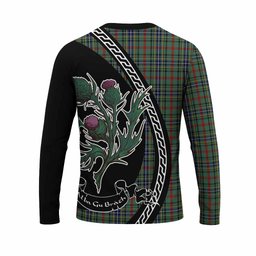 ScotsTee Shop Scottish Bisset Family Crest Tartan Cotton T-shirt Alba Thistle Inspired