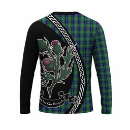 ScotsTee Shop Scottish Douglas Family Crest Tartan Cotton T-shirt Alba Thistle Inspired