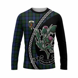 ScotsTee Shop Scottish Baird Family Crest Tartan Cotton T-shirt Alba Thistle Inspired
