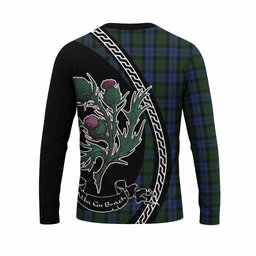 ScotsTee Shop Scottish Baird Family Crest Tartan Cotton T-shirt Alba Thistle Inspired