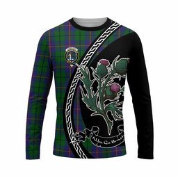ScotsTee Shop Scottish Carmichael Family Crest Tartan Cotton T-shirt Alba Thistle Inspired