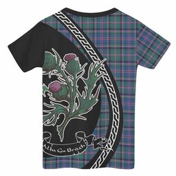 ScotsTee Shop Scottish Cooper Family Crest Tartan Cotton T-shirt Alba Thistle Inspired