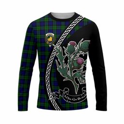 ScotsTee Shop Scottish Campbell Family Crest Tartan Cotton T-shirt Alba Thistle Inspired