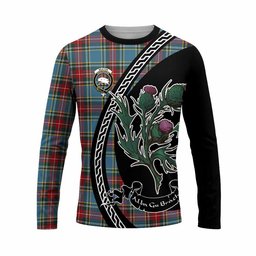 ScotsTee Shop Scottish Beaton Family Crest Tartan Cotton T-shirt Alba Thistle Inspired