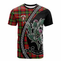 ScotsTee Shop Scottish Boyd Family Crest Tartan Cotton T-shirt Alba Thistle Inspired