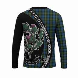 ScotsTee Shop Scottish Mackenzie (Mckenzie) Family Crest Tartan Cotton T-shirt Alba Thistle Inspired