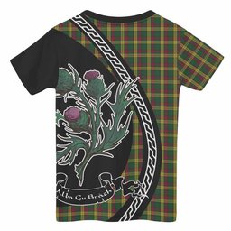 ScotsTee Shop Scottish MacMillan (McMillan) Family Crest Tartan Cotton T-shirt Alba Thistle Inspired