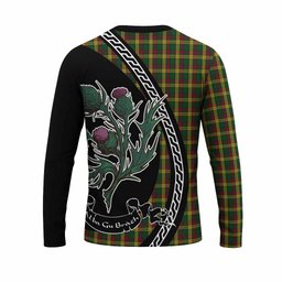 ScotsTee Shop Scottish MacMillan (McMillan) Family Crest Tartan Cotton T-shirt Alba Thistle Inspired