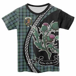 ScotsTee Shop Scottish Melville Family Crest Tartan Cotton T-shirt Alba Thistle Inspired