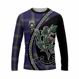 ScotsTee Shop Scottish Kinnaird Family Crest Tartan Cotton T-shirt Alba Thistle Inspired