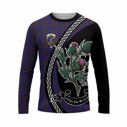 ScotsTee Shop Scottish Elliot Family Crest Tartan Cotton T-shirt Alba Thistle Inspired