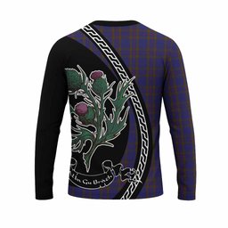 ScotsTee Shop Scottish Elliot Family Crest Tartan Cotton T-shirt Alba Thistle Inspired