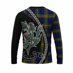 ScotsTee Shop Scottish Muir Family Crest Tartan Cotton T-shirt Alba Thistle Inspired