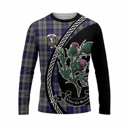 ScotsTee Shop Scottish Napier Family Crest Tartan Cotton T-shirt Alba Thistle Inspired