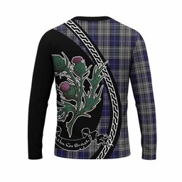 ScotsTee Shop Scottish Napier Family Crest Tartan Cotton T-shirt Alba Thistle Inspired