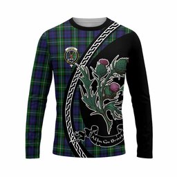 ScotsTee Shop Scottish Forbes Family Crest Tartan Cotton T-shirt Alba Thistle Inspired