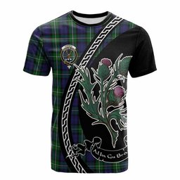 ScotsTee Shop Scottish Forbes Family Crest Tartan Cotton T-shirt Alba Thistle Inspired
