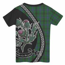 ScotsTee Shop Scottish Henderson Family Crest Tartan Cotton T-shirt Alba Thistle Inspired