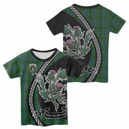 ScotsTee Shop Scottish Henderson Family Crest Tartan Cotton T-shirt Alba Thistle Inspired