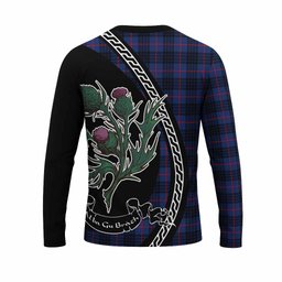 ScotsTee Shop Scottish Morgan Family Crest Tartan Cotton T-shirt Alba Thistle Inspired