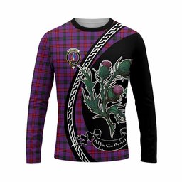 ScotsTee Shop Scottish Montgomery Family Crest Tartan Cotton T-shirt Alba Thistle Inspired