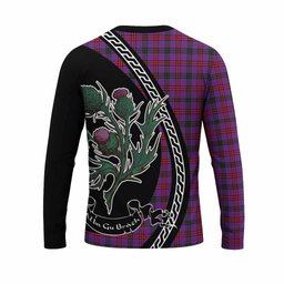 ScotsTee Shop Scottish Montgomery Family Crest Tartan Cotton T-shirt Alba Thistle Inspired