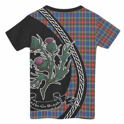 ScotsTee Shop Scottish MacBeth (McBeth) Family Crest Tartan Cotton T-shirt Alba Thistle Inspired
