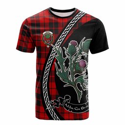 ScotsTee Shop Scottish Hogg (Hog) Family Crest Tartan Cotton T-shirt Alba Thistle Inspired