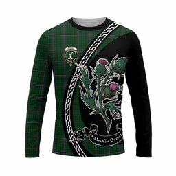 ScotsTee Shop Scottish MacRae (McRae) Family Crest Tartan Cotton T-shirt Alba Thistle Inspired